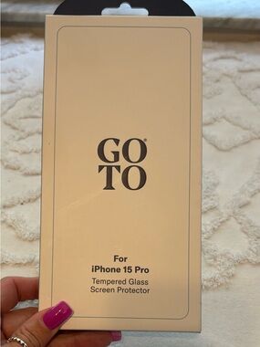 GOTO tempered glass screen protector for iPhone 15 Pro